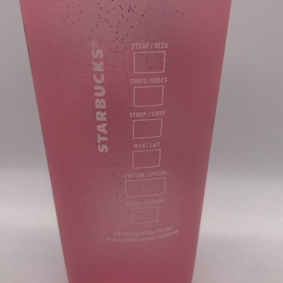 Starbucks Pink Christmas Reusable Travel Cold Cup - Picture 4 of 6